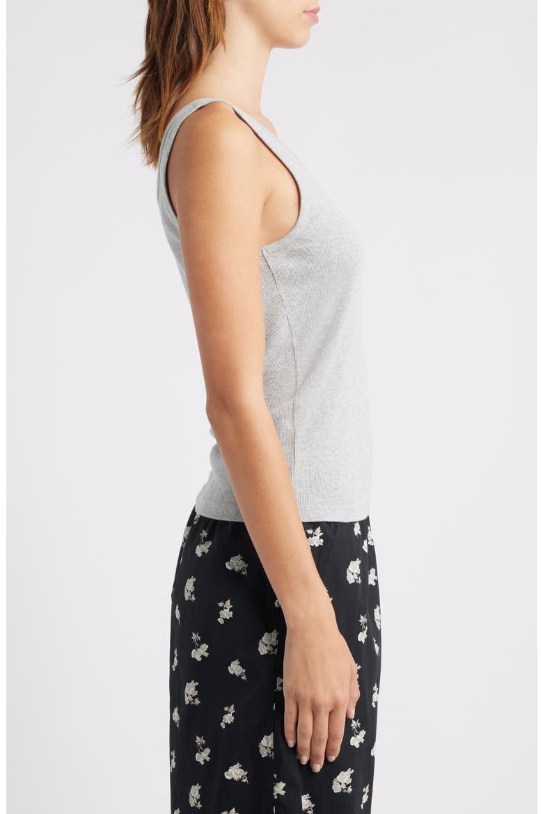 Rib Tank, Alternate, color, GREY HEATHER