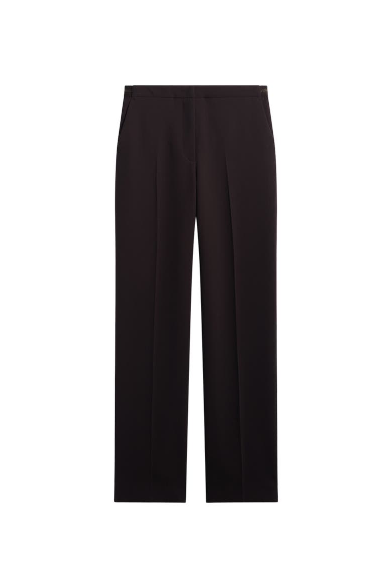 Mili Wide Leg Tailored Trousers, Alternate, color, Brown