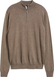 Peter Millar Autumn Crest Merino Wool Blend Quarter Zip Sweater