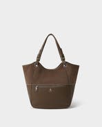 Osprey London The Luxe Woodstock Suede & Leather Tote Bag