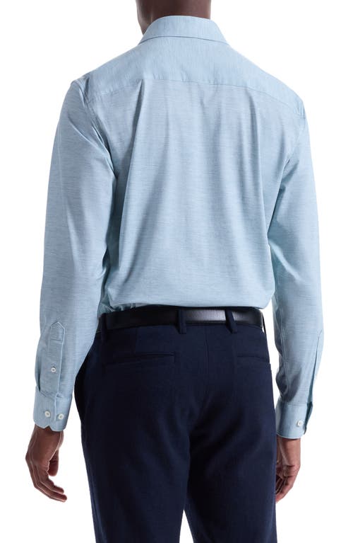 Bugatchi James Ooohcotton® Space Dye Button-up Shirt In Blue