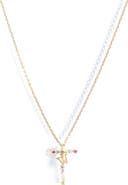 Girls Crew Flutterfly Initial Necklace