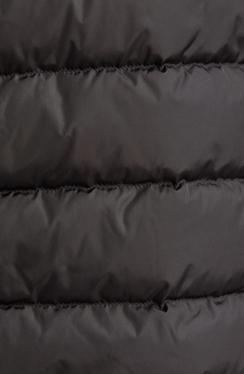 Moncler Flammette Down Coat, Alternate, color, Black