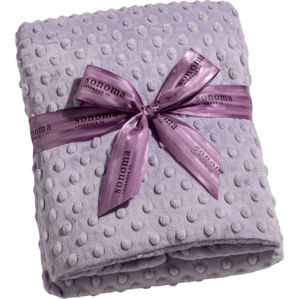 Sonoma Lavender Lavender Spa Blankie In Lilac Dot