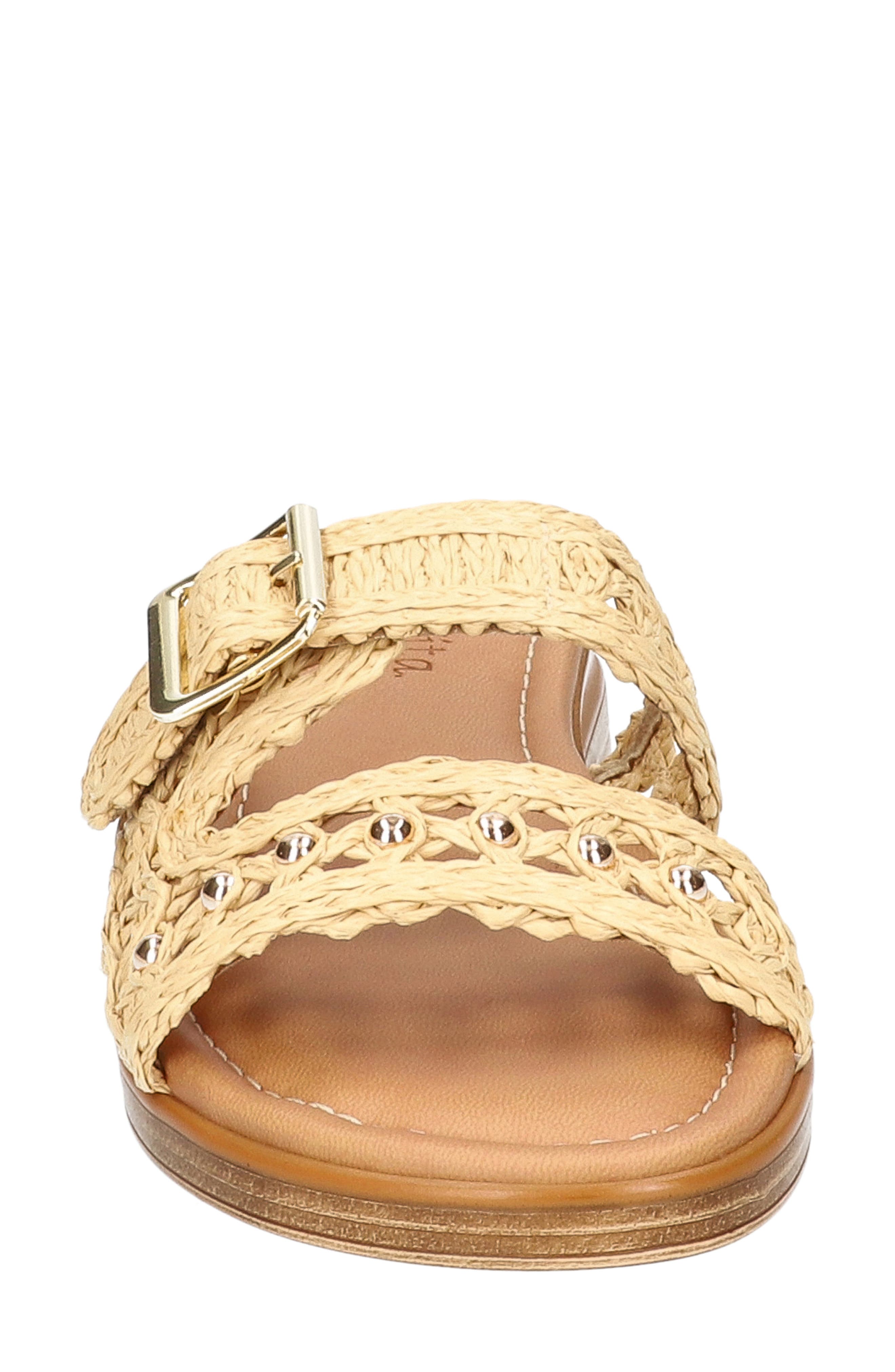 Bar-Italy Wedge Sandal, Alternate, color, NATURAL RAFFIA
