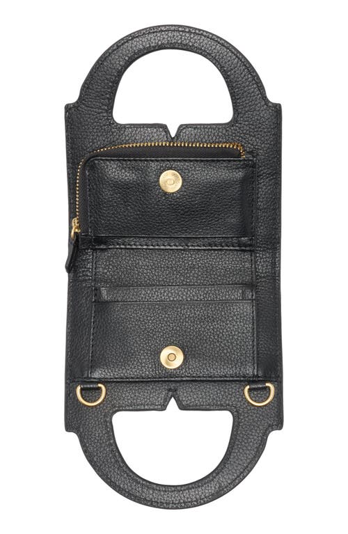 Vince Camuto Aleah Leather Crossbody Wallet In Black
