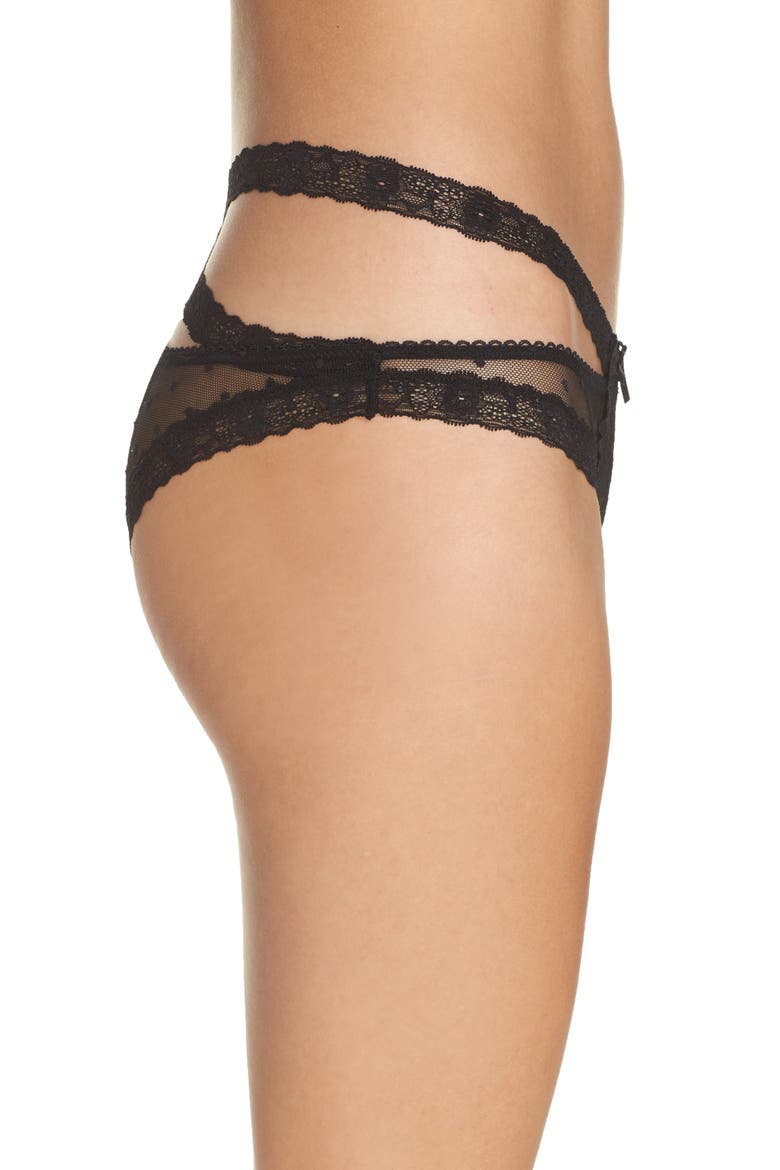 Intimates Nichole Hipster Briefs, Alternate, color, BLACK
