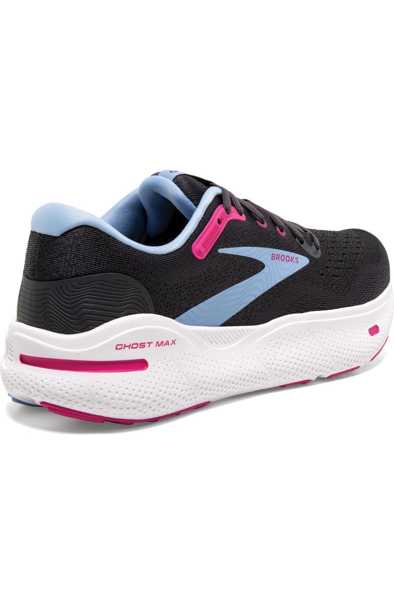Brooks Ghost Max Running Shoe, Alternate, color, Ebony/ Open Air/ Lilac Rose