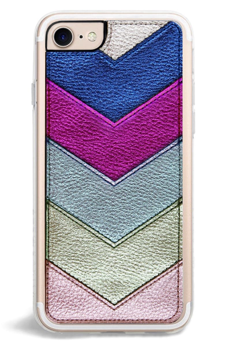 Zero Gravity Chevron Faux Leather iPhone 6/6s/7/8 & 6/6s/7/8 Plus Case, Main, color, 