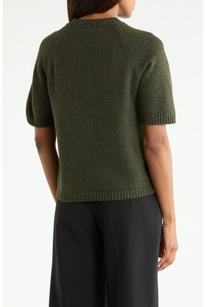 The Daily Short Sleeve Sweater, Alternate, color, FATIGUE