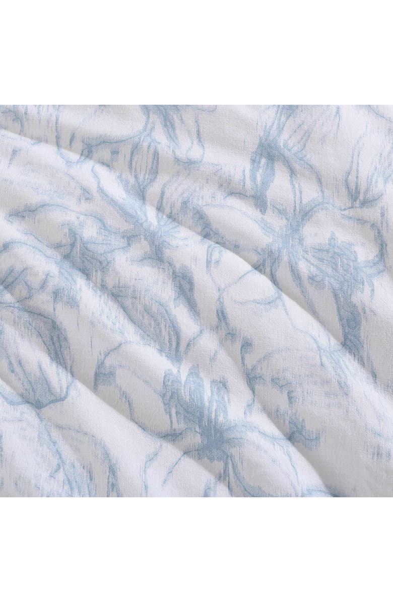 Tommy Hilfiger Ethereal Floral Cotton Slub Duvet Cover & Shams Set, Alternate, color, Pastel Blue