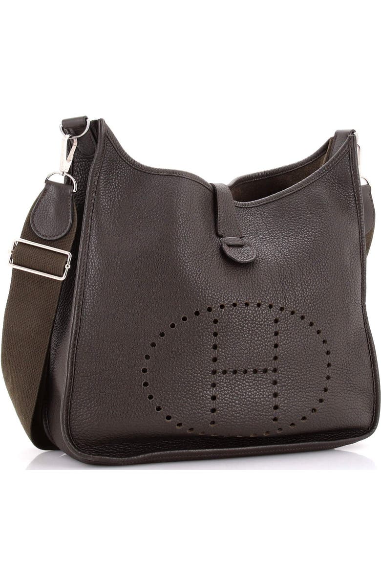 Pre-Owned Hermes Evelyne Bag Gen III Clemence GM, Alternate, color, Ebene