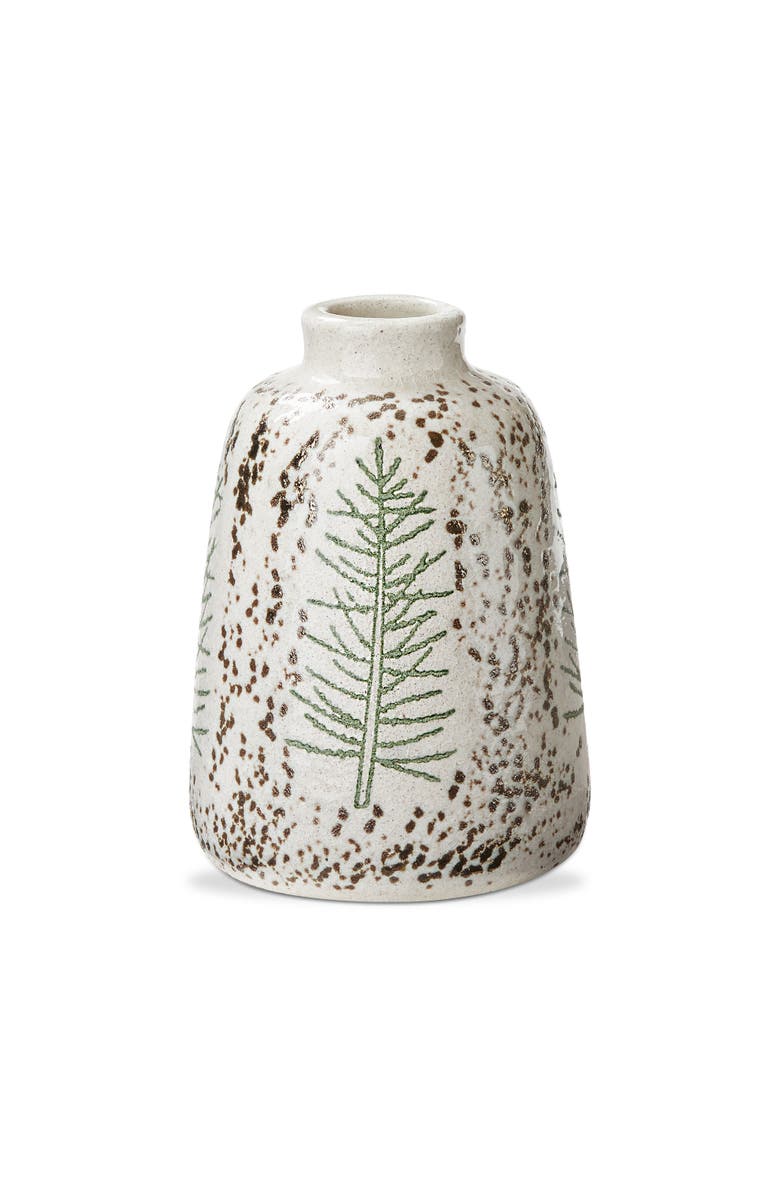 tag Large Pine Tree Decorative Vase White Multi Ceramic, Main, color, White