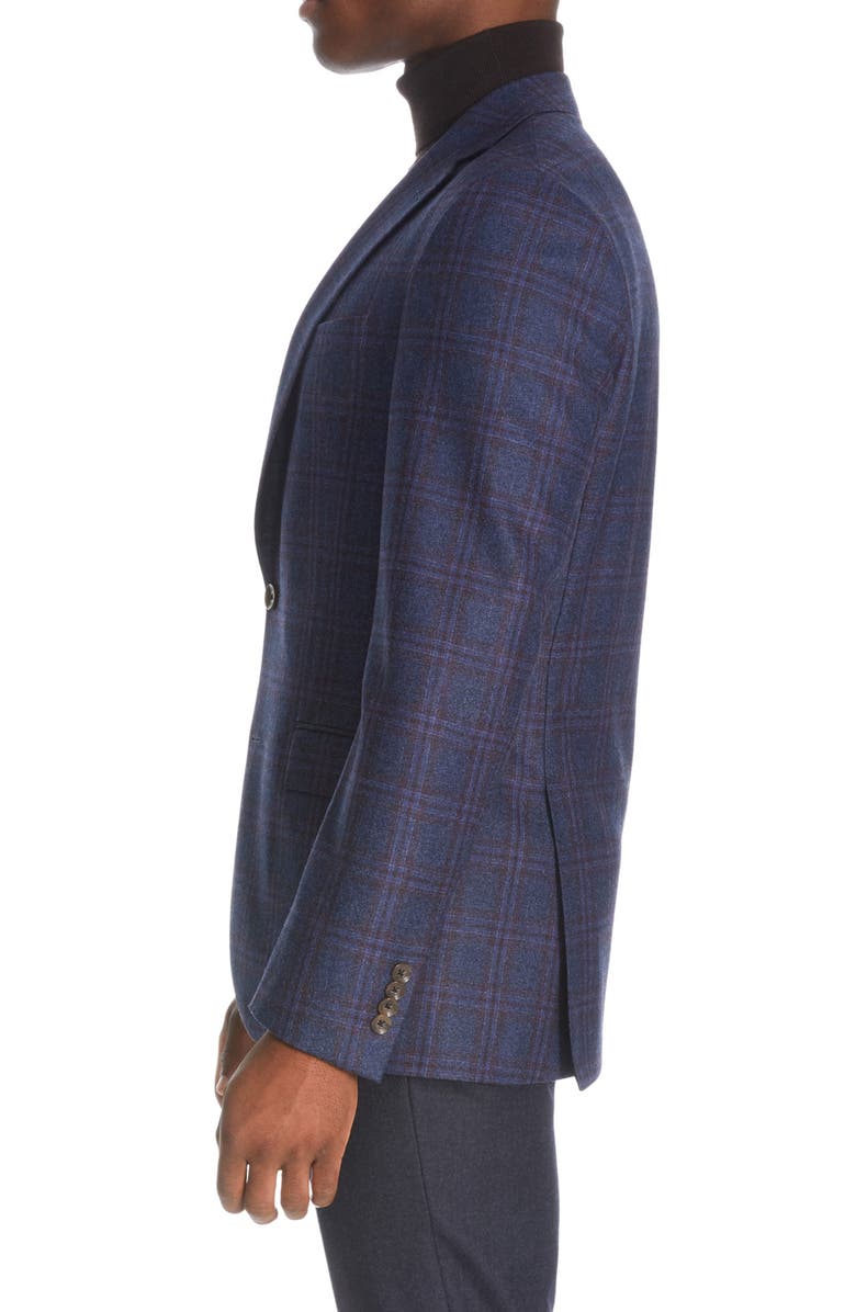 Jack Victor Midland Plaid Wool Sport Coat, Alternate, color,