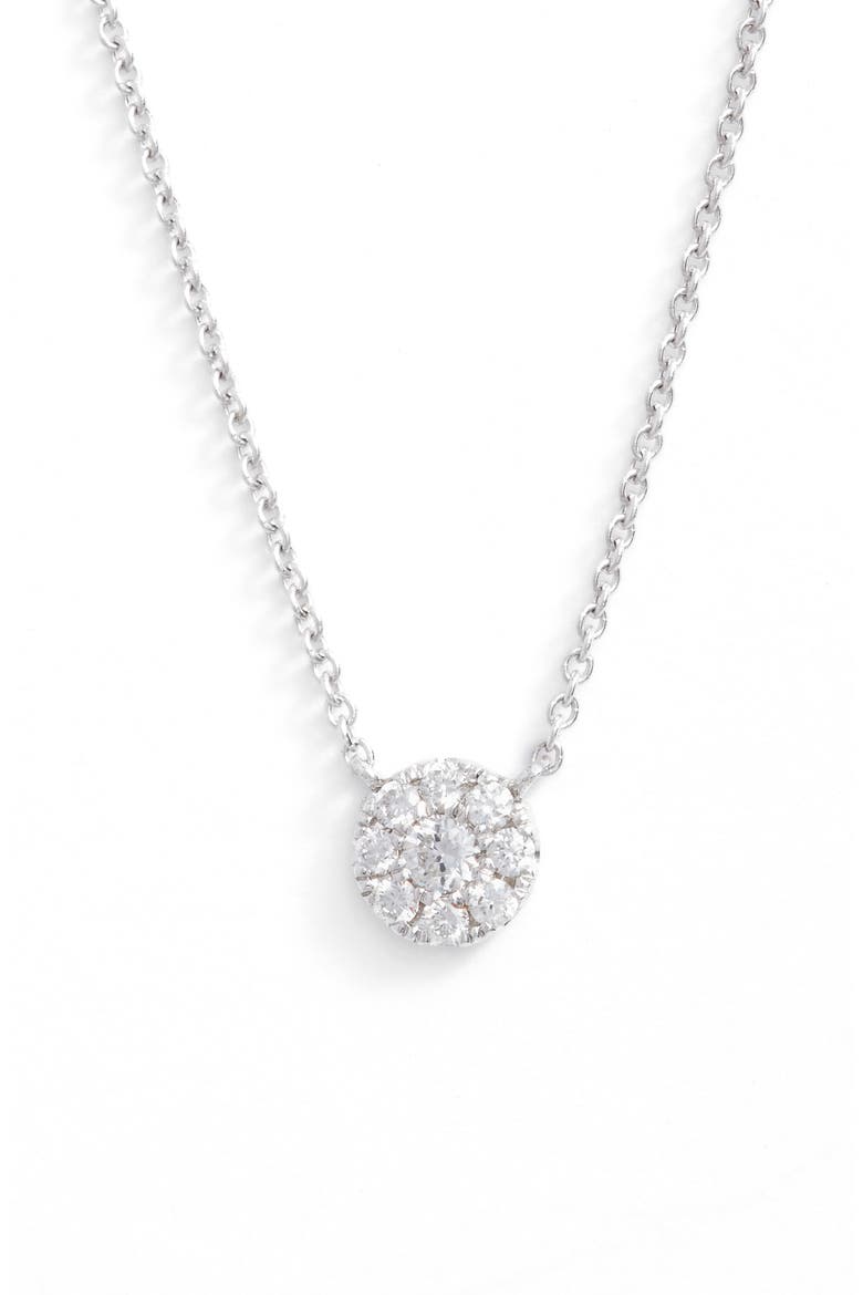Ella Diamond Pendant Necklace (Nordstrom Exclusive), Main, color, WHITE GOLD