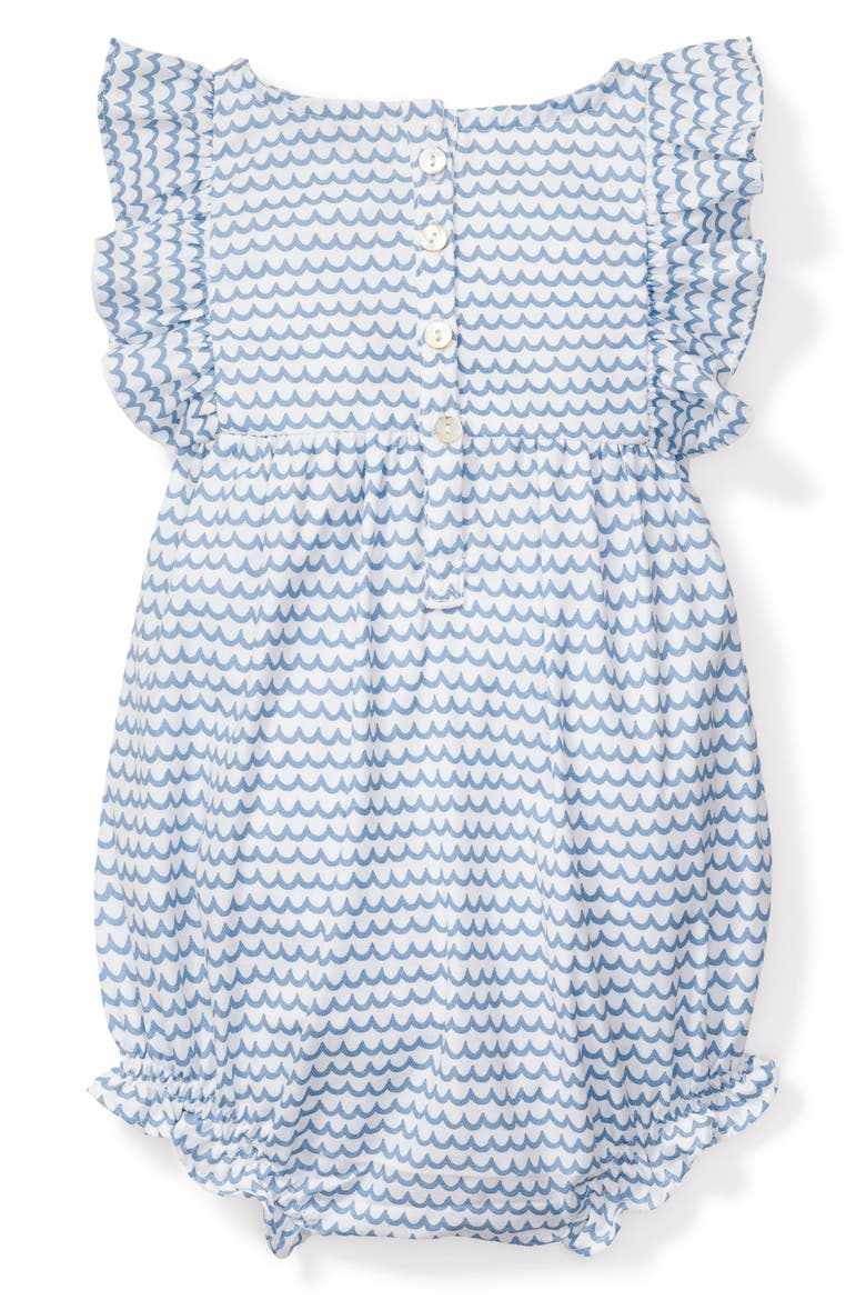 La Mer Ruffled Romper, Alternate, color, BLUE