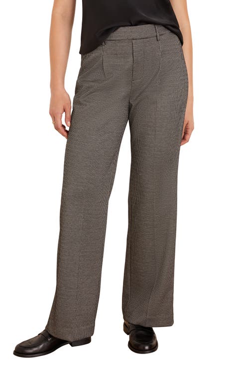 Tremont Wide Leg Tweed Pants