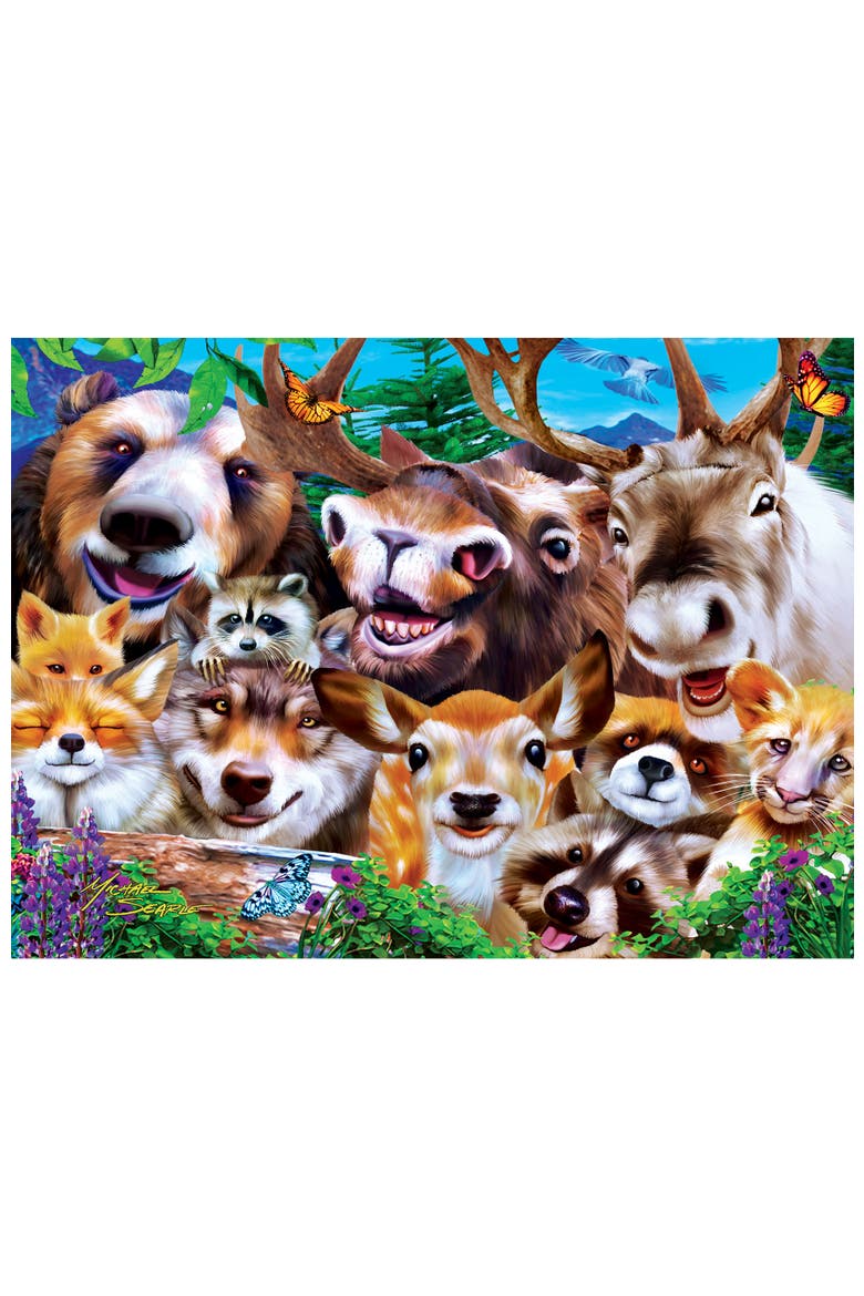 Selfies 100 Piece Jigsaw Puzzles 4-Pack, Alternate, color, Multicolor