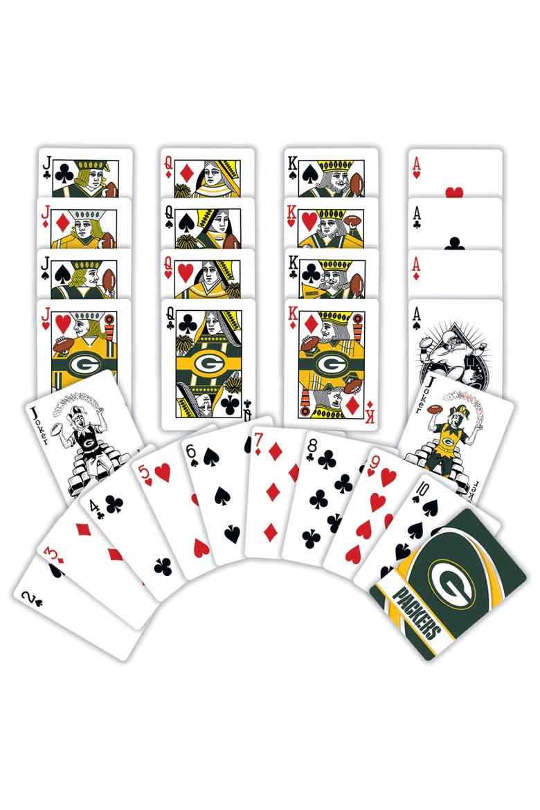 Green Bay Packers Playing Cards, Alternate, color, Multicolor