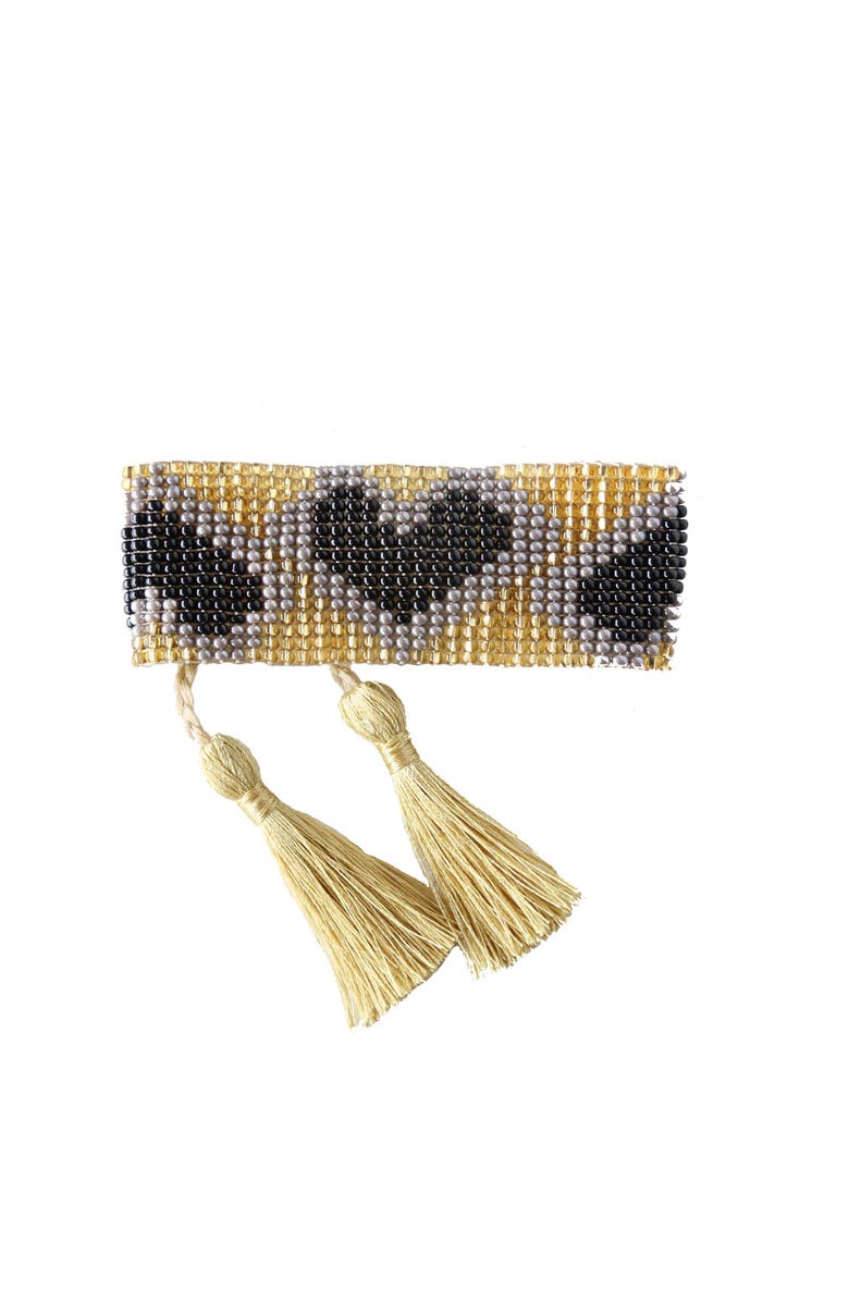 Fosterie Tassel Bracelet, Main, color, Black