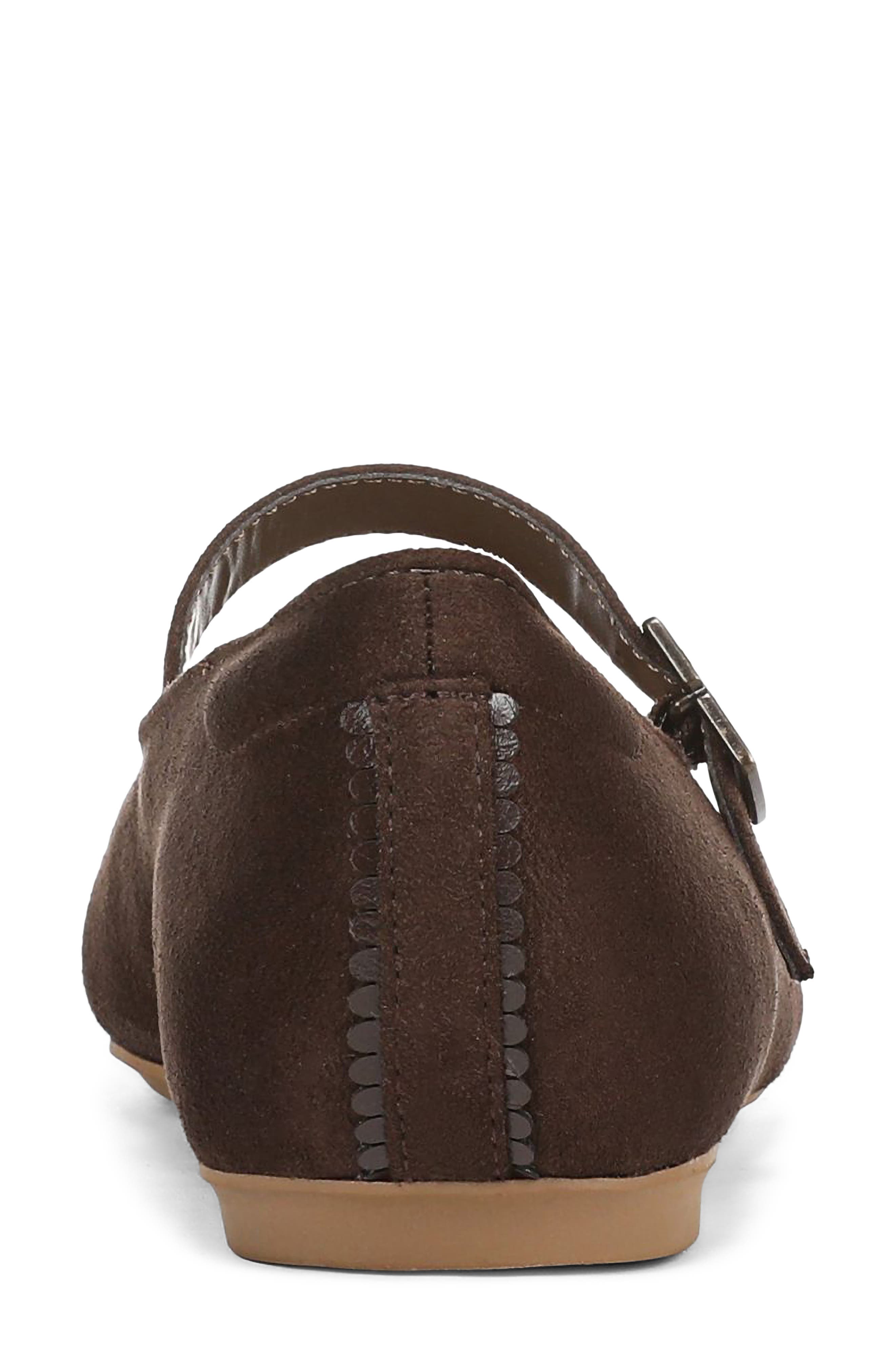 Wexley Mary Jane Ballet Flat, Alternate, color, DARK UMBER BROWN MICROSUEDE