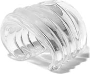 Alexis Bittar Liquid Lucite Wide Ripple Cuff