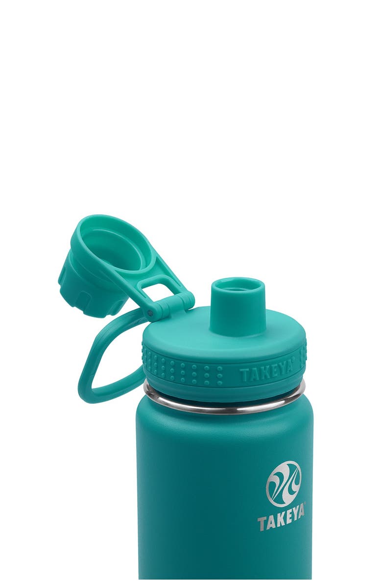 Takeya Baltic Teal Actives Insulated 22 oz. Spout Lid Stainless Steel Bottle, Alternate, color, 
