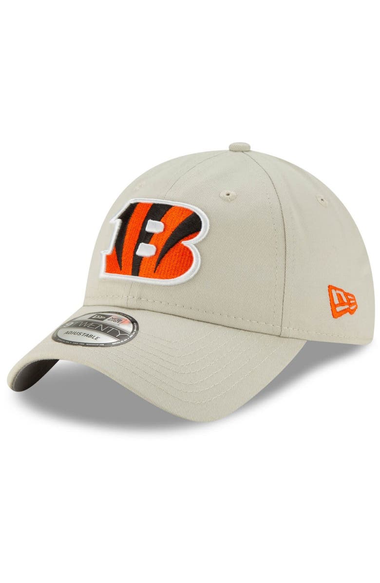 New Era Men's New Era Khaki Cincinnati Bengals Letter Playmaker 9TWENTY Adjustable Hat, Main, color,