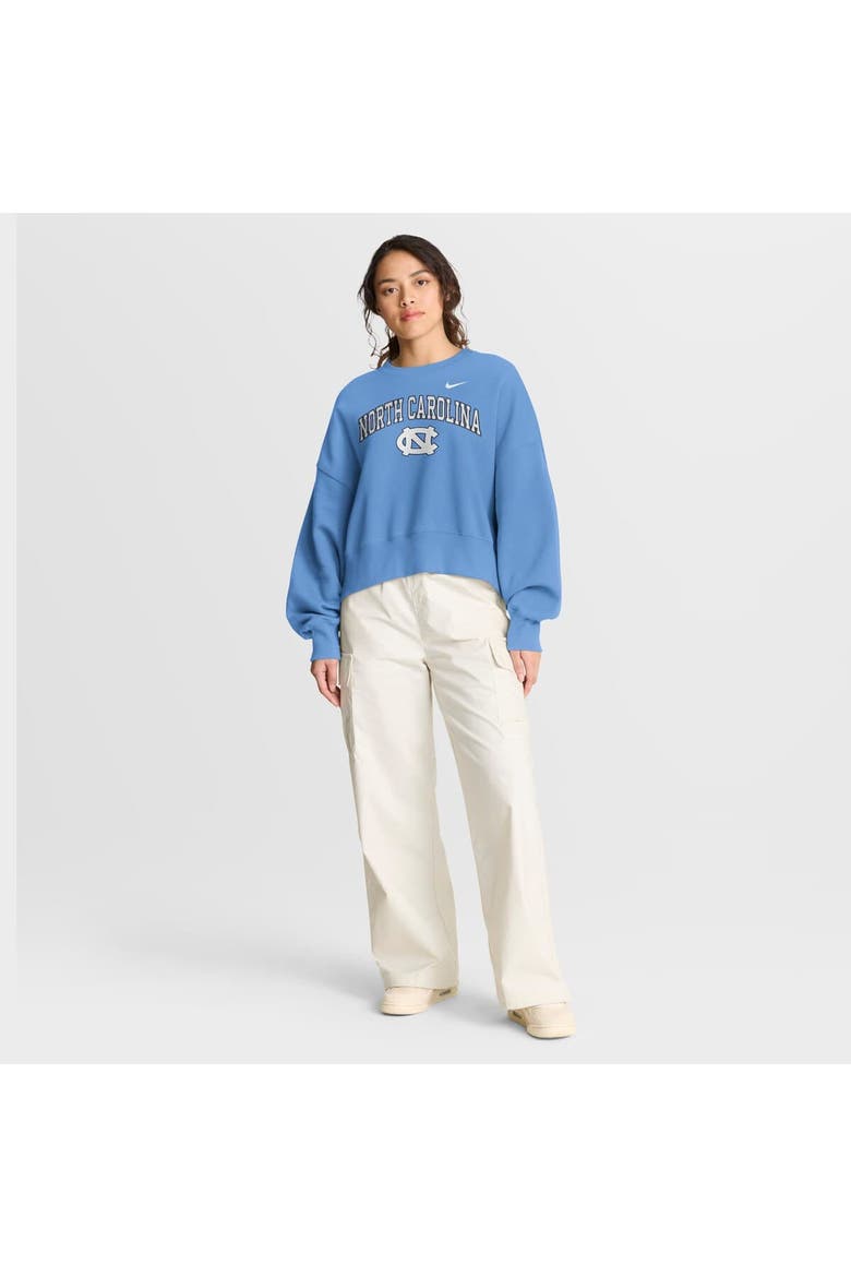 Women's Nike Carolina Blue North Carolina Tar Heels Oversized Phoenix Arch Pullover Sweatshirt, Alternate, color, Light Blue