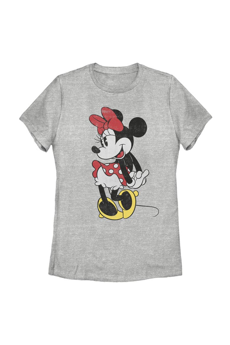 Women's Mickey & Friends Retro Minnie  Graphic T-Shirt, Main, color, Athletic Heather