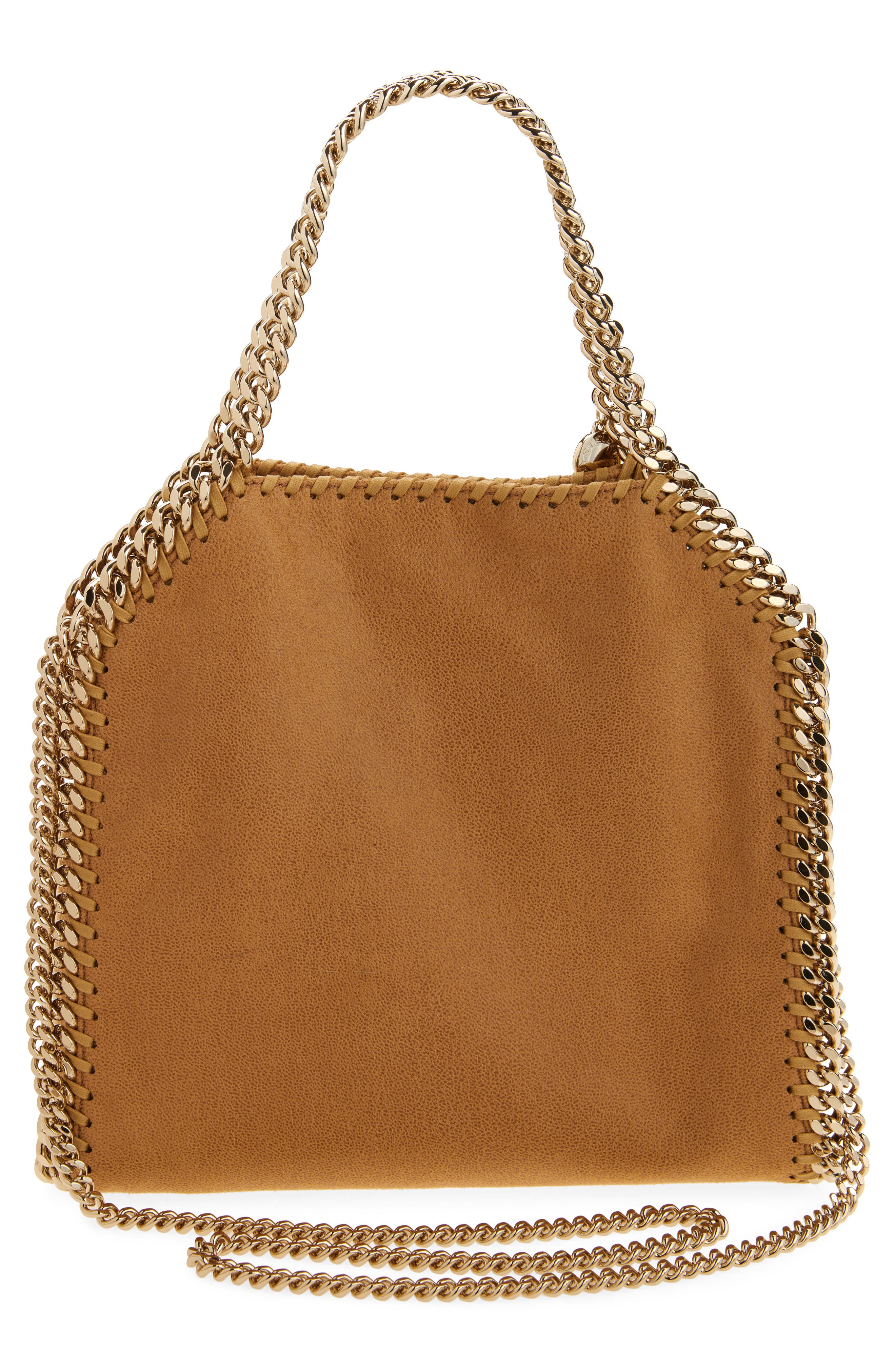 Stella McCartney Mini Falabella Shaggy Dear Faux Leather Tote, Alternate, color, 