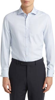 Charles Tyrwhitt Non-Iron Clifton Weave Cutaway Slim Fit Shirt Double Cuff