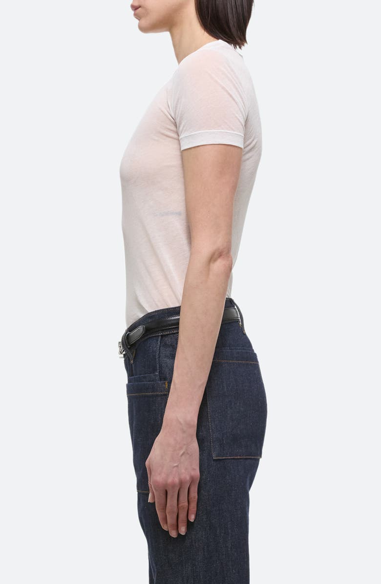 Helmut Lang Zeroscape Mesh Cotton Jersey T-Shirt, Alternate, color, White