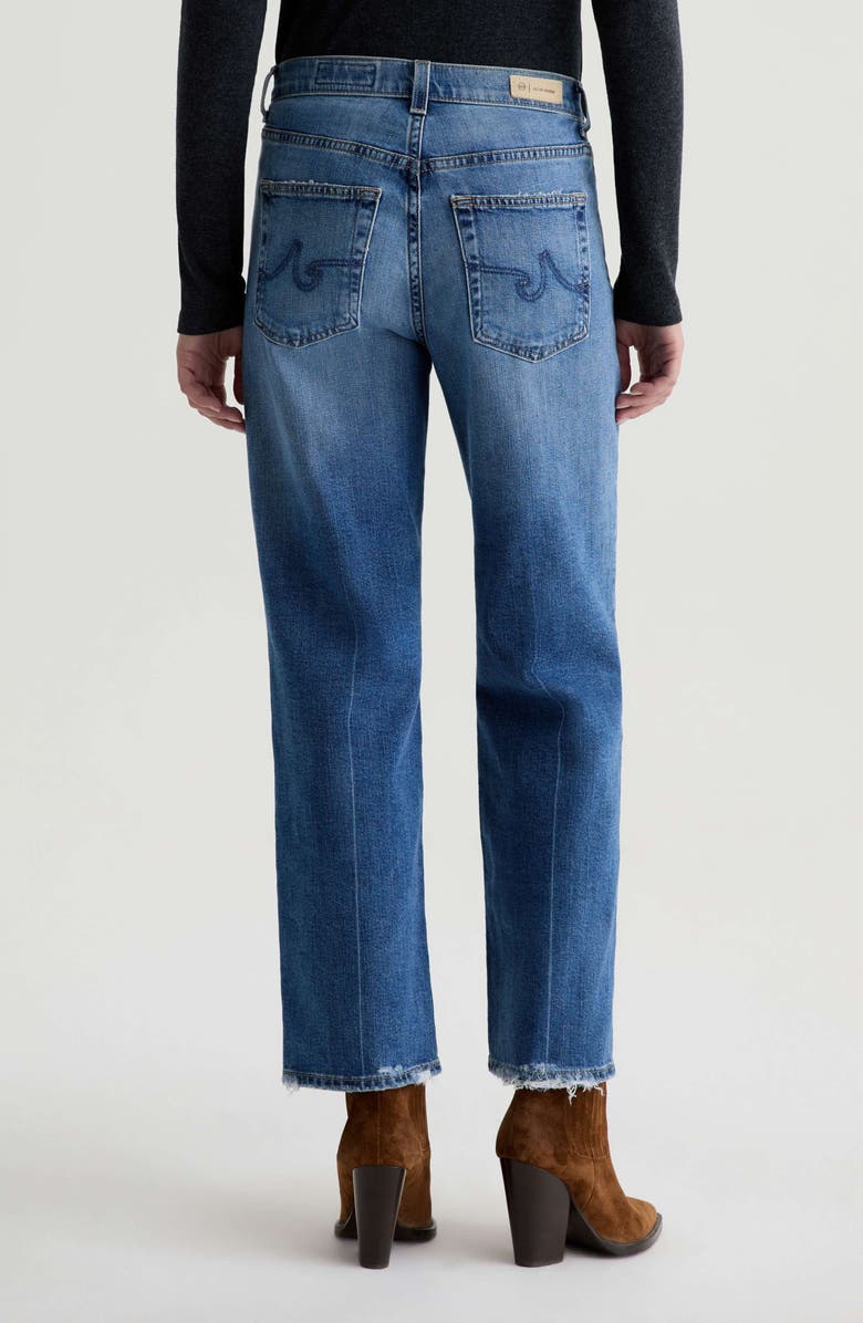 AG Brinley Mid Rise Ankle Straight Leg Jeans, Alternate, color, 17 Years Mystery