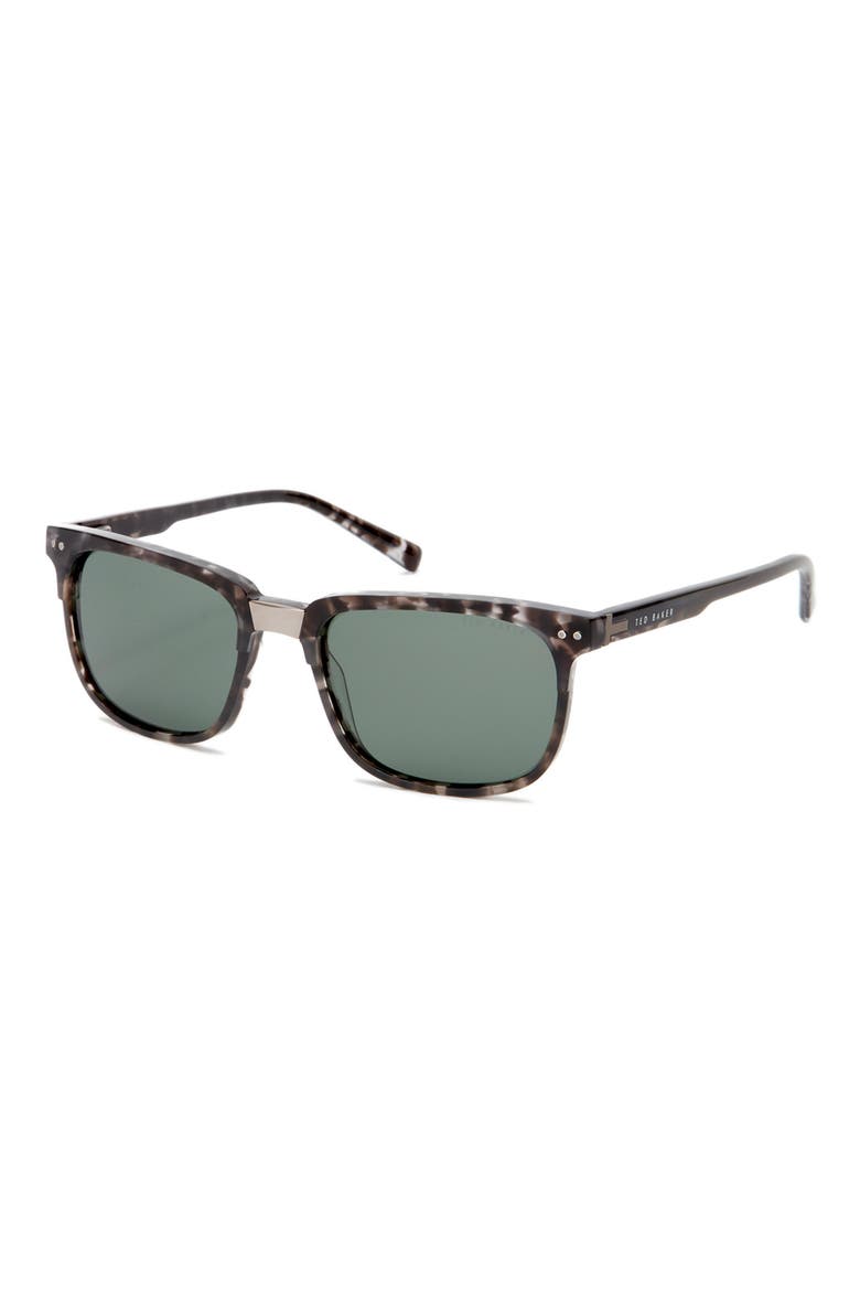 56mm Polarized Square Sunglasses, Alternate, color, GREY