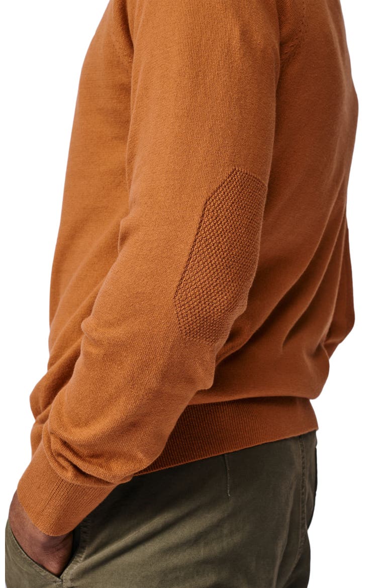 Bonby Zip Neck Sweater, Alternate, color, Ginger