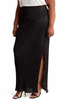Renee C Plissé Maxi Skirt
