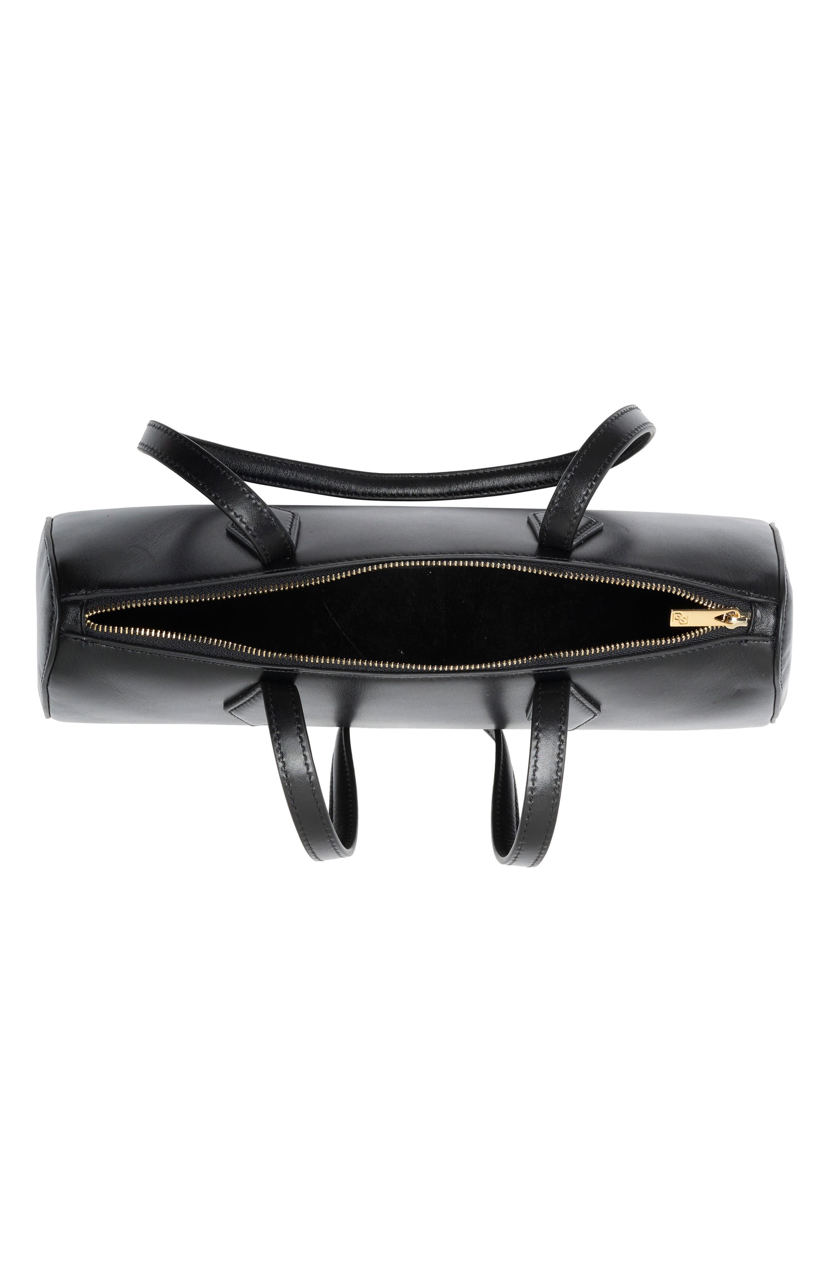 Reformation Sofia East/West Shoulder Bag, Alternate, color, Black Leather