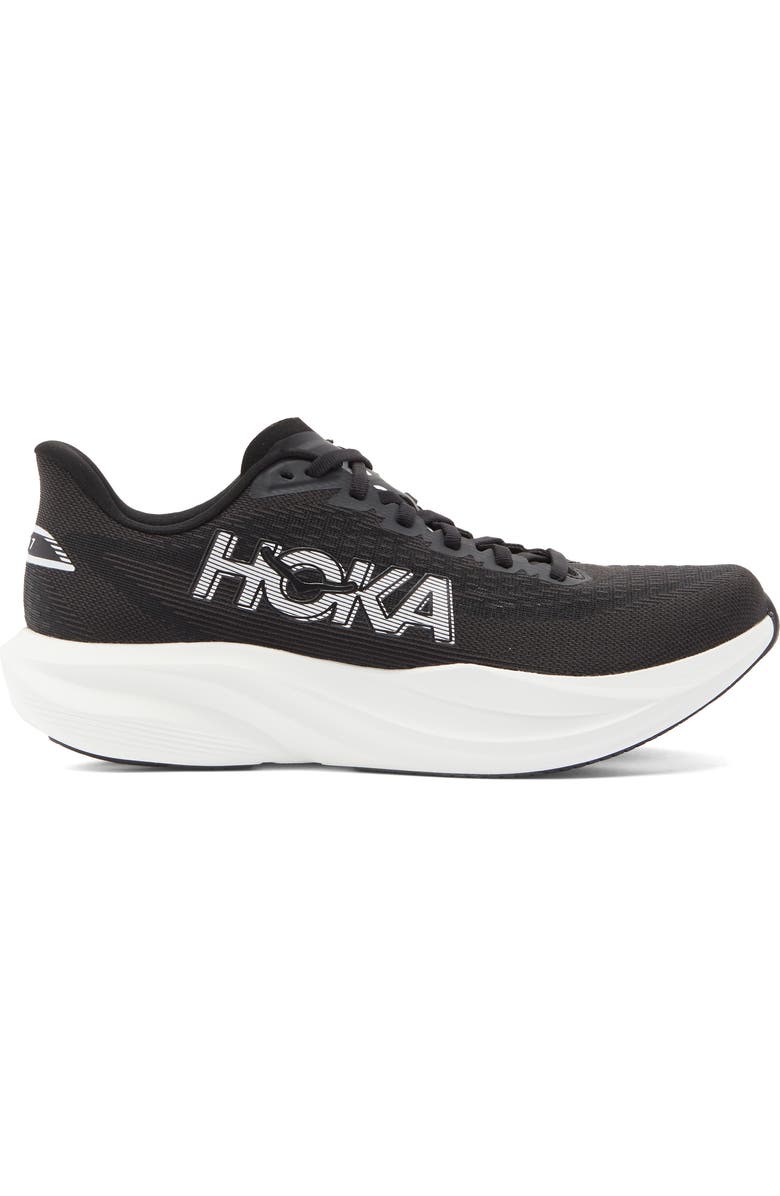 HOKA Mach 7 Running Shoe, Alternate, color, Black / White