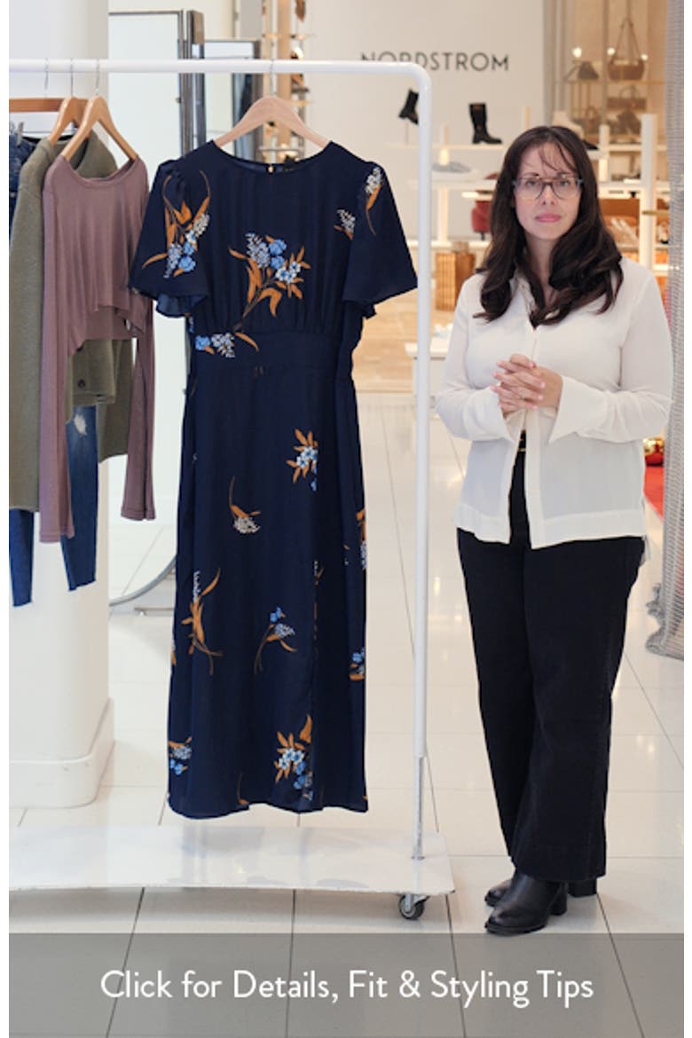 Dusk Bloom Floral Fit & Flare Midi Dress video