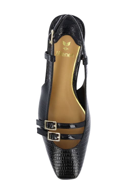 J. RENEÉ J. RENEÉ JOVANA LIZARD EMBOSSED SLINGBACK PUMP