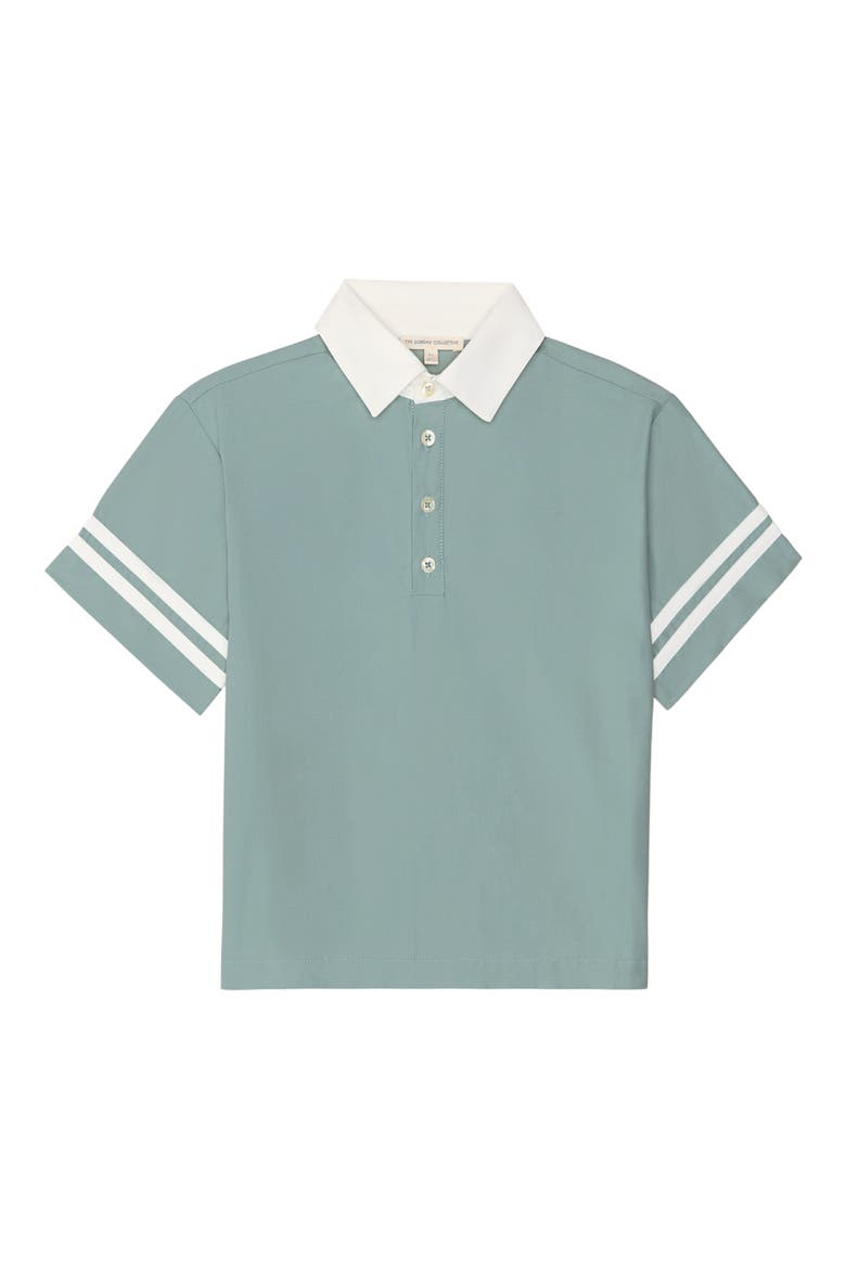 Kids' Woven Play Polo, Main, color, GREEN
