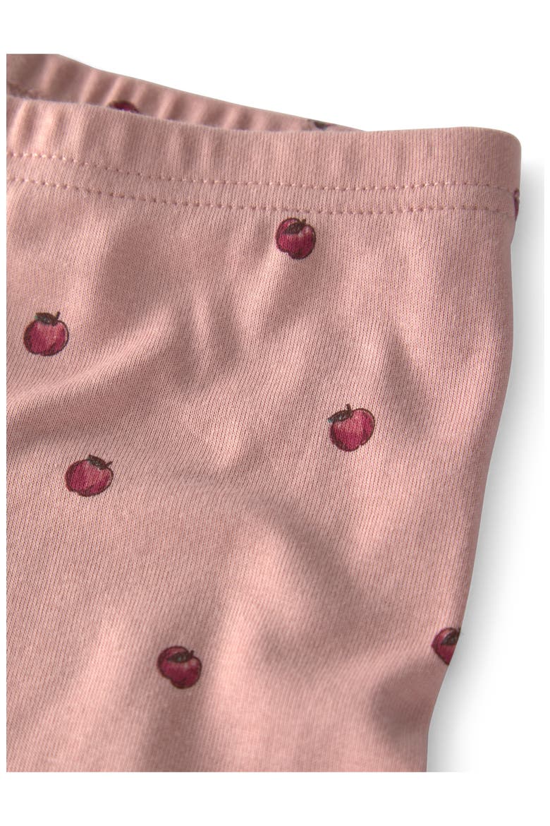 Kids' Print Fitted Organic Cotton Two-Piece Pajamas, Alternate, color, LP PINK APPLES
