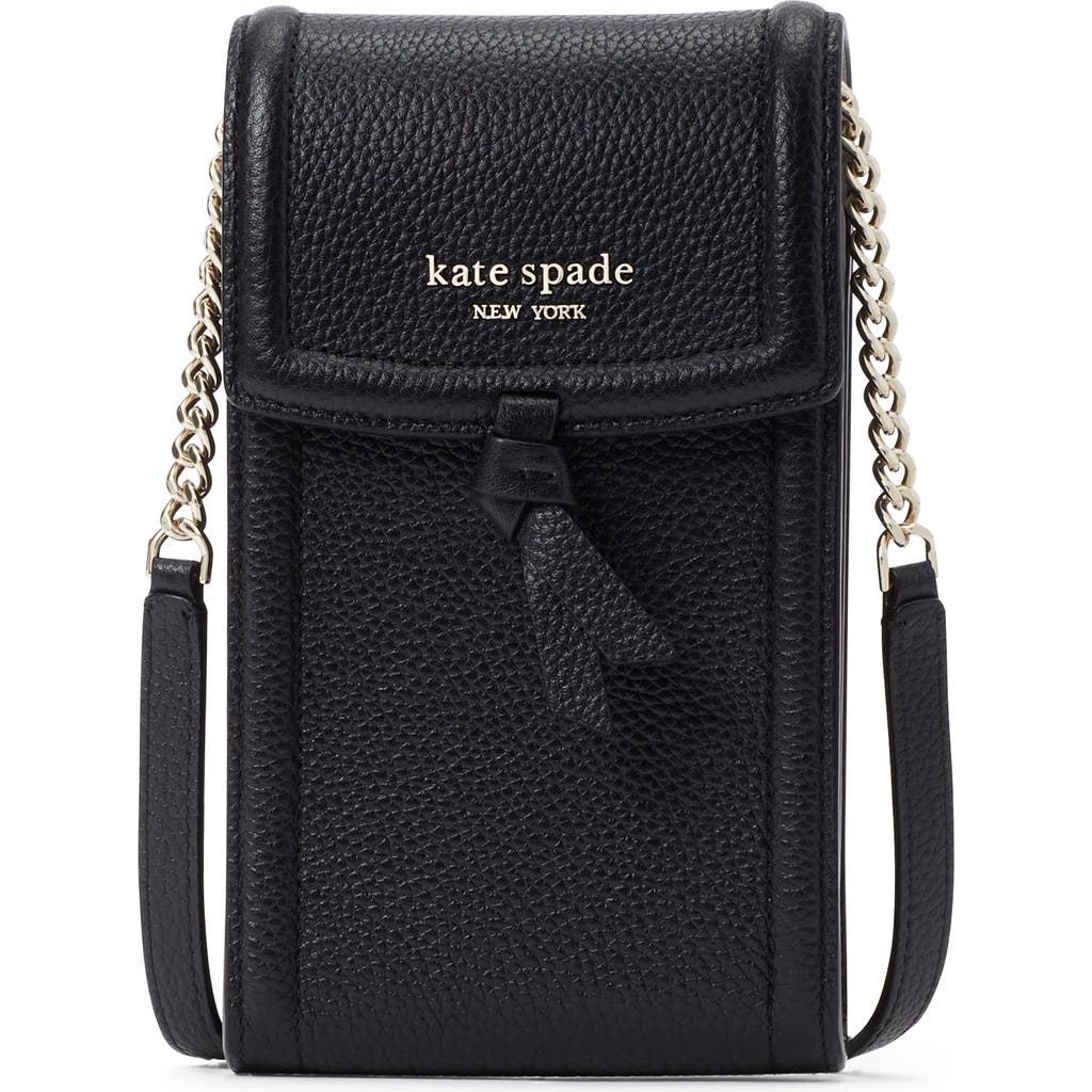 Kate Spade New York Knott North & South Phone Crossbody Bag In Black