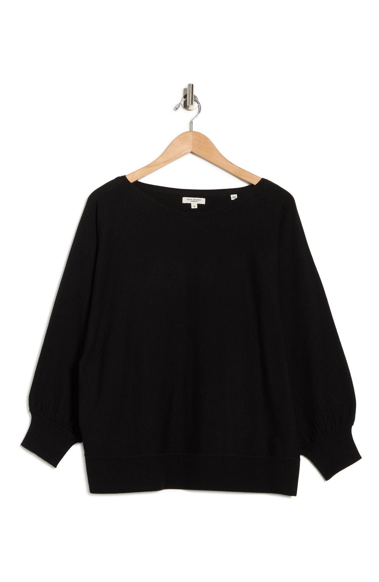 MAX STUDIO Dolman Elbow Sleeve Sweater