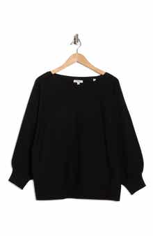 MAX STUDIO Dolman Elbow Sleeve Sweater