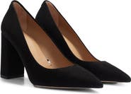 BOSS Janet Block Heel Pointed Toe Pump