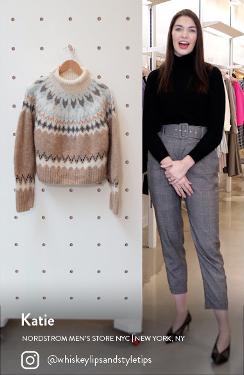 Fran Fair Isle Turtleneck Sweater, sales video thumbnail