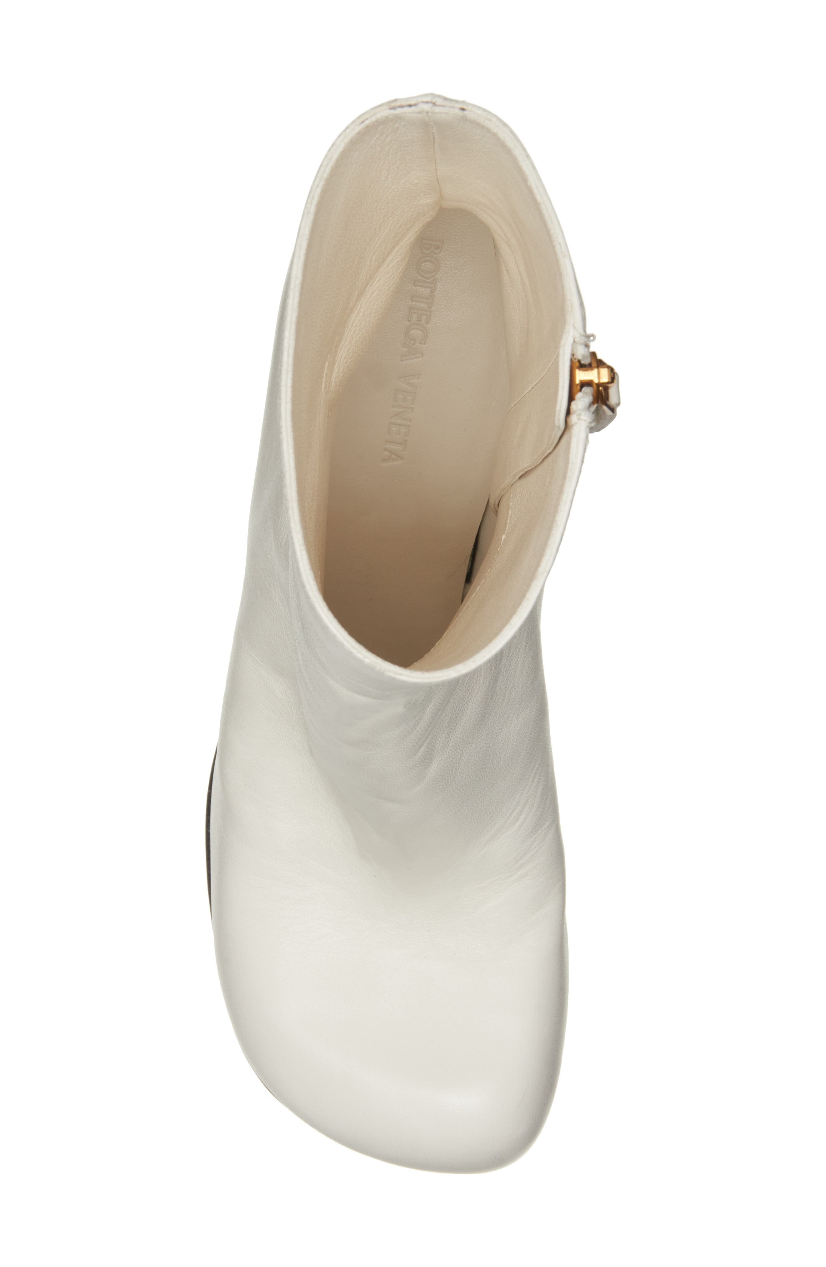 Bottega Veneta Intrecciato Sole Bootie, Alternate, color, Off White