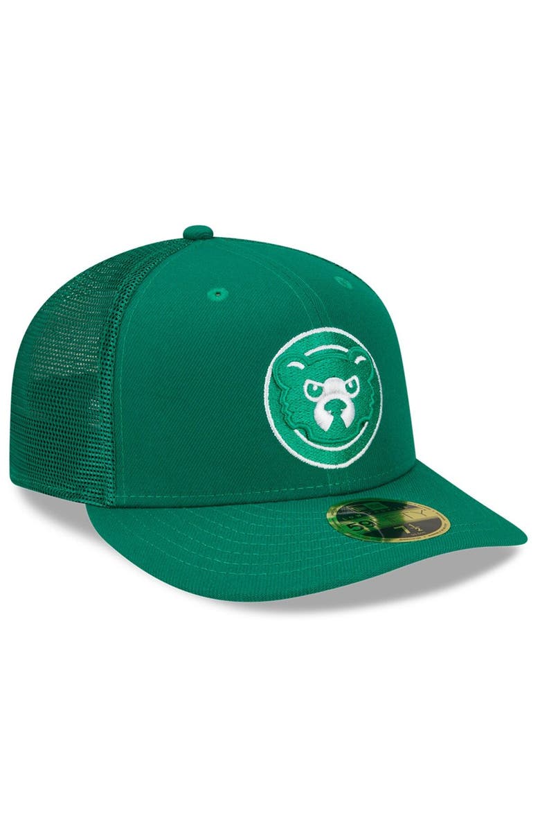 New Era Men's New Era Green Chicago Cubs 2022 St. Patrick's Day Low Profile 59FIFTY Fitted Hat, Alternate, color, Green